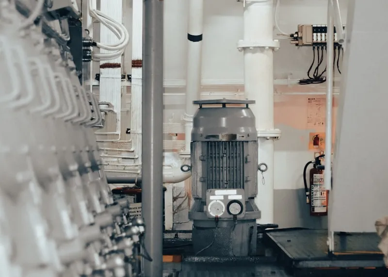 Monteur arbeitet an einer Industrieanlage
